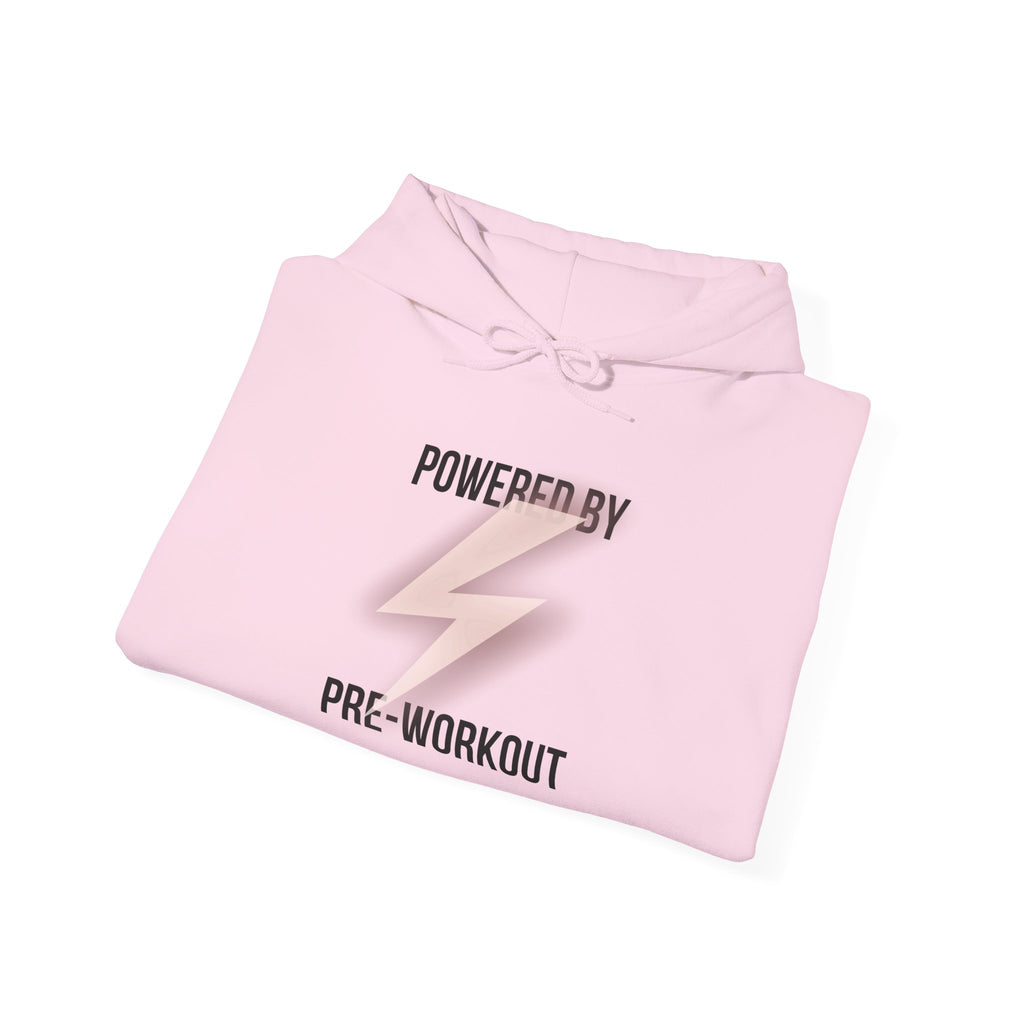 Powered By Pre-Workout Hoodie — Gym Motivational Sweatshirt