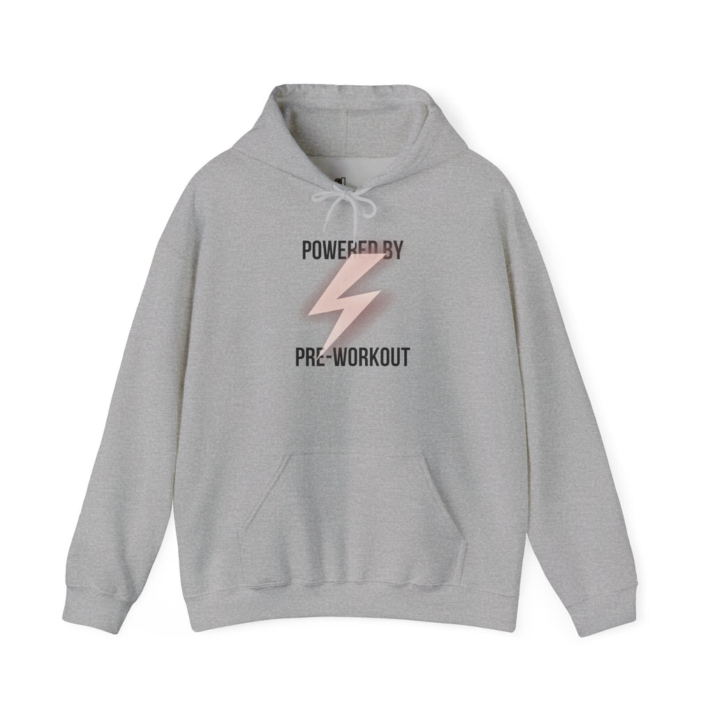 Powered By Pre-Workout Hoodie — Gym Motivational Sweatshirt